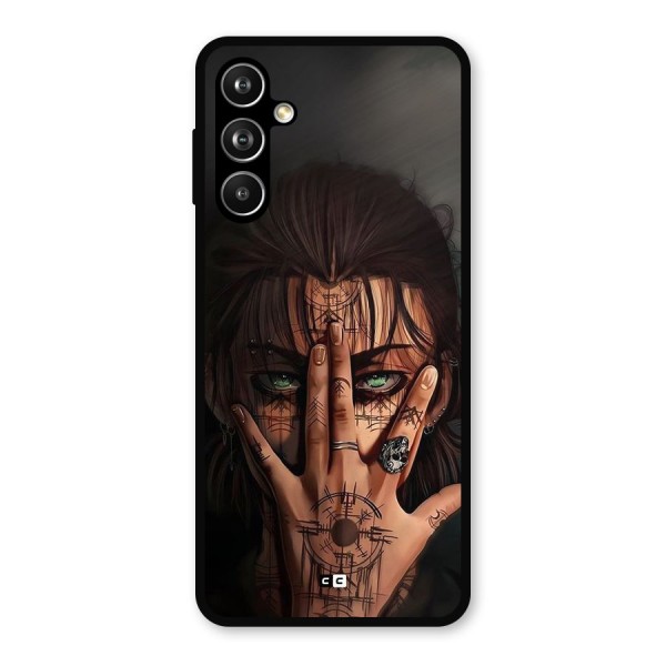 Eren Yeager Illustration Metal Back Case for Galaxy F54