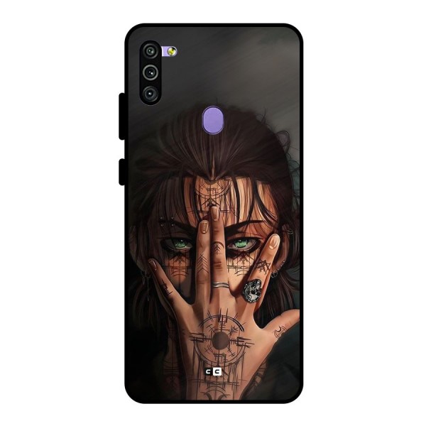 Eren Yeager Illustration Metal Back Case for Galaxy M11