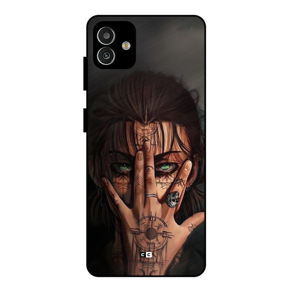 Eren Yeager Illustration Metal Back Case for Galaxy M13 5G