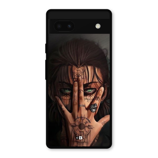 Eren Yeager Illustration Metal Back Case for Google Pixel 6a