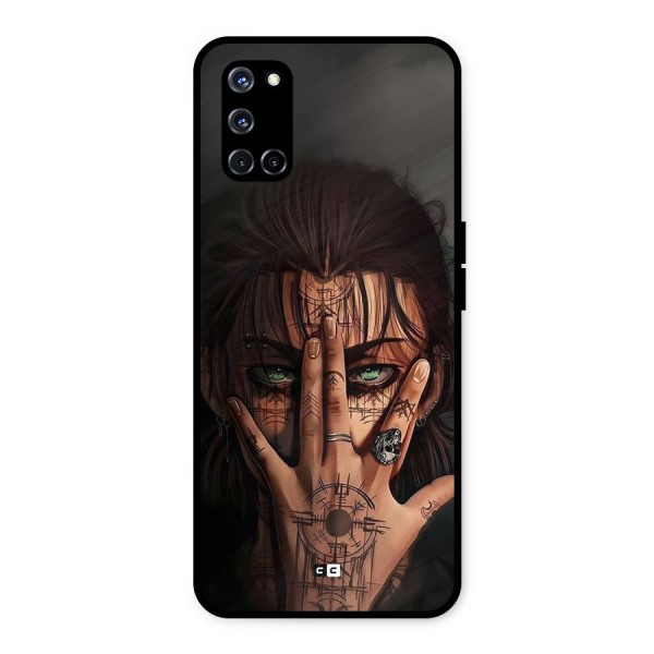 Eren Yeager Illustration Metal Back Case for Oppo A52