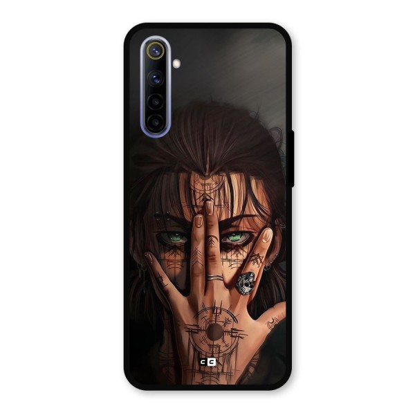 Eren Yeager Illustration Metal Back Case for Realme 6