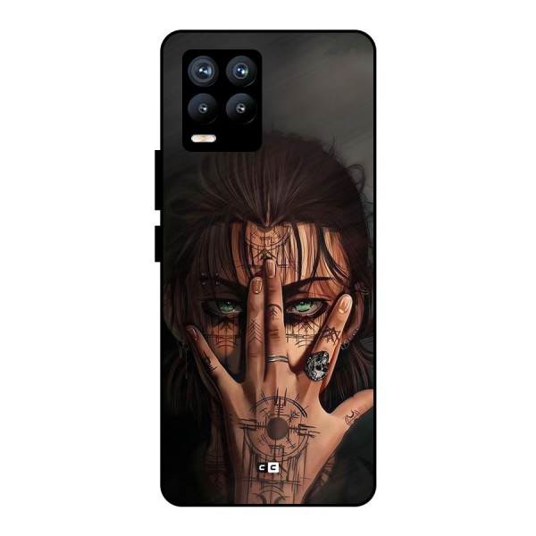 Eren Yeager Illustration Metal Back Case for Realme 8 Pro