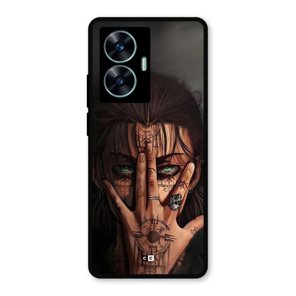 Eren Yeager Illustration Metal Back Case for Realme C55