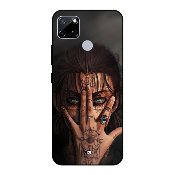 Eren Yeager Illustration Metal Back Case for Realme Narzo 30A