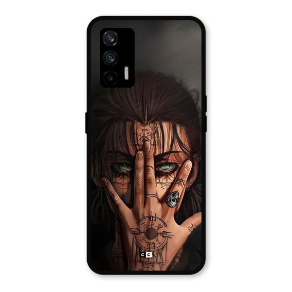 Eren Yeager Illustration Metal Back Case for Realme X7 Max