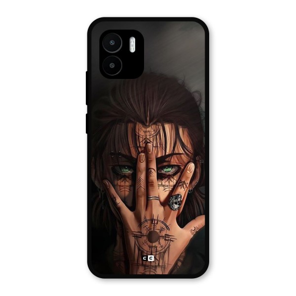 Eren Yeager Illustration Metal Back Case for Redmi A2