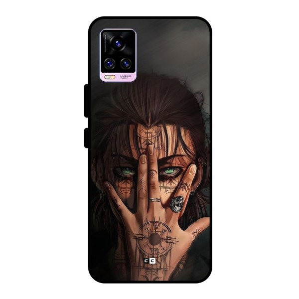 Eren Yeager Illustration Metal Back Case for Vivo V20 Pro