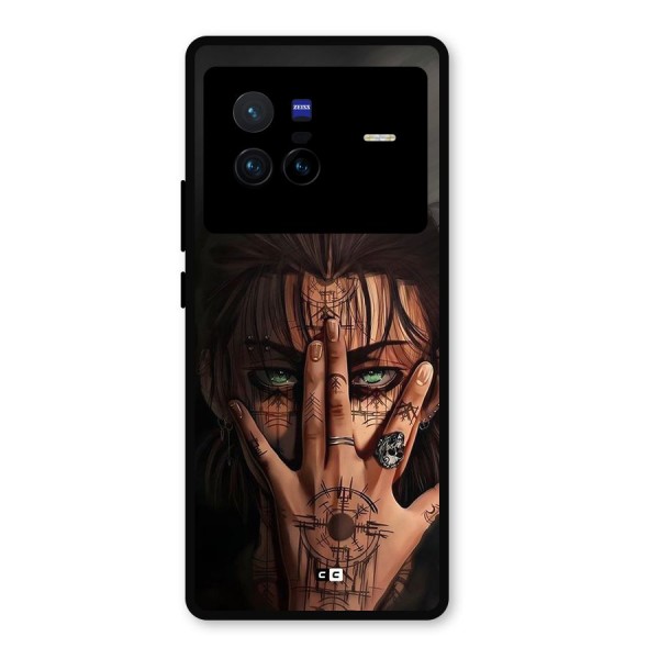 Eren Yeager Illustration Metal Back Case for Vivo X80