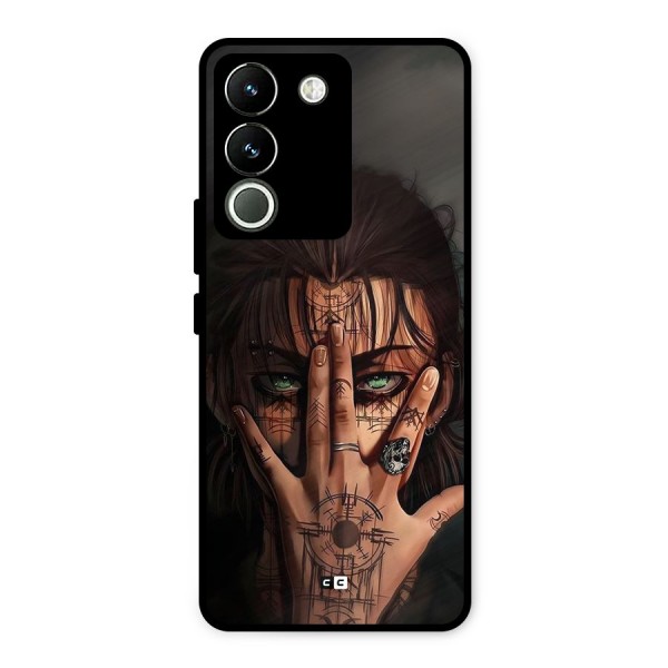 Eren Yeager Illustration Metal Back Case for Vivo Y200