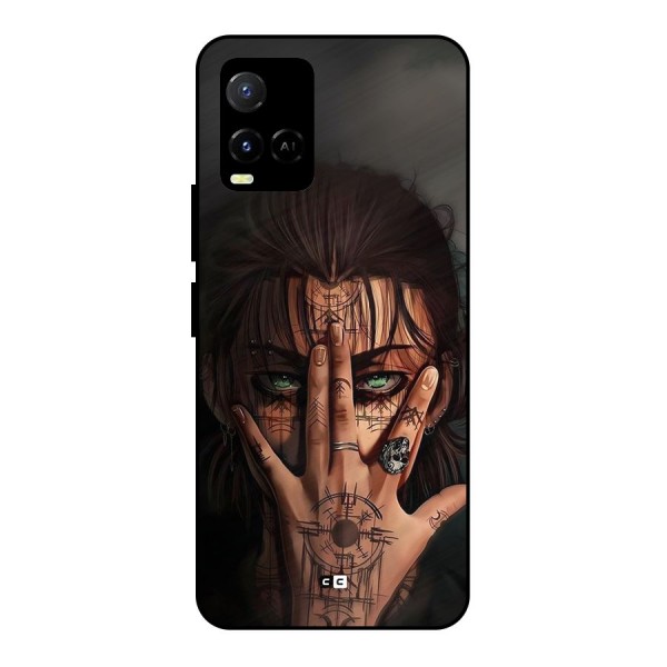 Eren Yeager Illustration Metal Back Case for Vivo Y21 2021