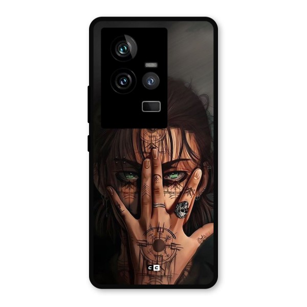 Eren Yeager Illustration Metal Back Case for iQOO 11 5G