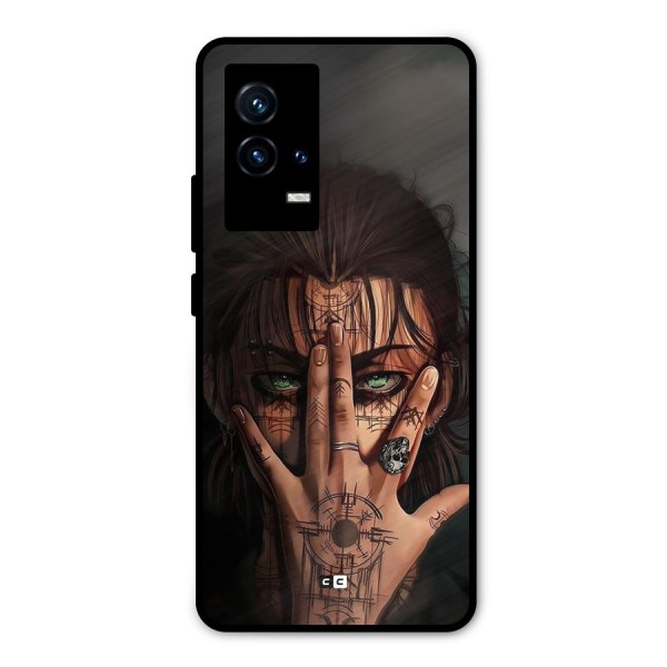 Eren Yeager Illustration Metal Back Case for iQOO 9 5G