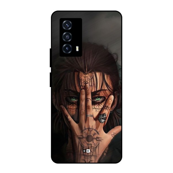 Eren Yeager Illustration Metal Back Case for iQOO Z5