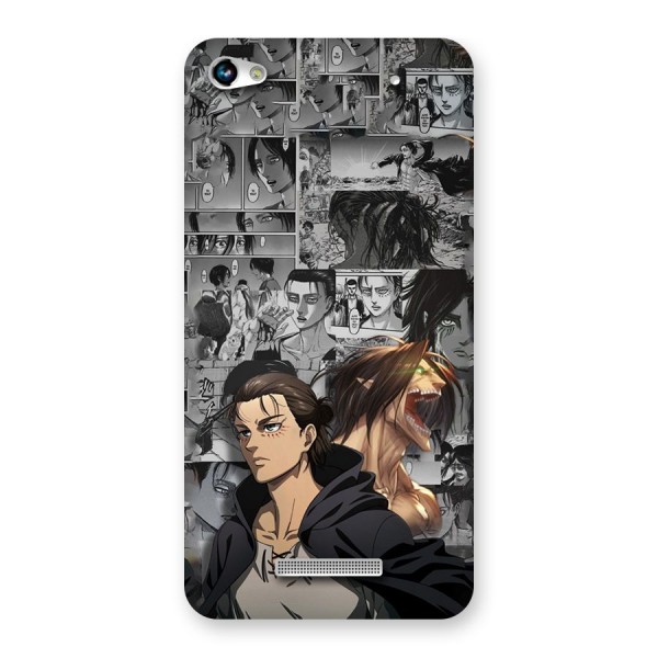 Eren Yeager Manga Back Case for Canvas Hue 2 A316