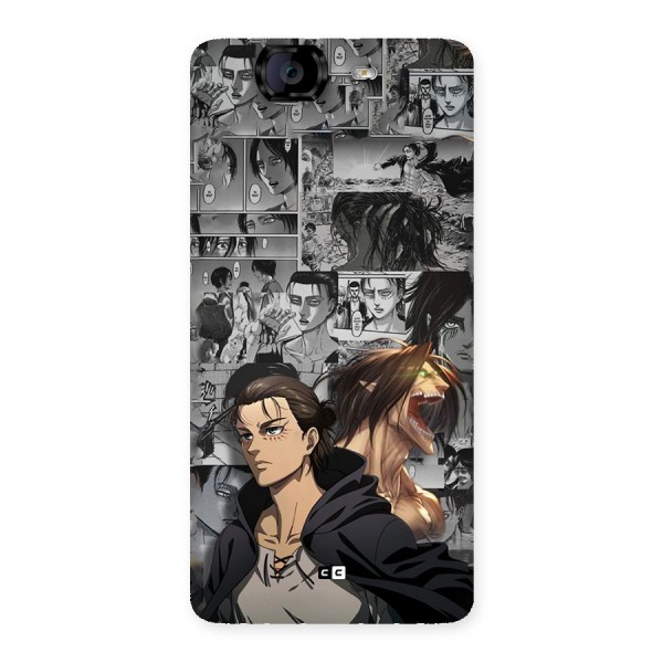 Eren Yeager Manga Back Case for Canvas Knight A350