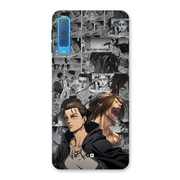 Eren Yeager Manga Back Case for Galaxy A7 (2018)