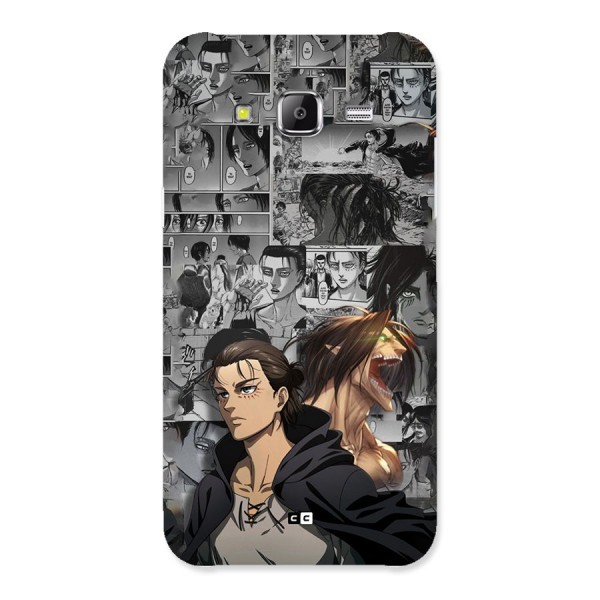 Eren Yeager Manga Back Case for Galaxy J5