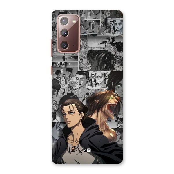 Eren Yeager Manga Back Case for Galaxy Note 20