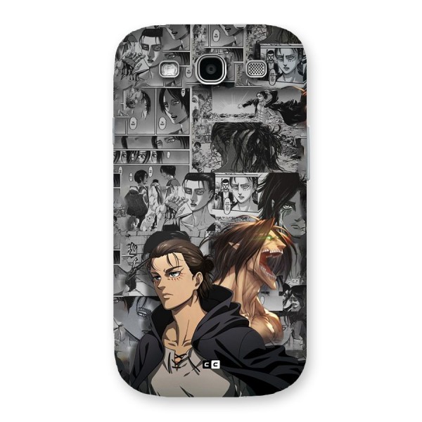 Eren Yeager Manga Back Case for Galaxy S3