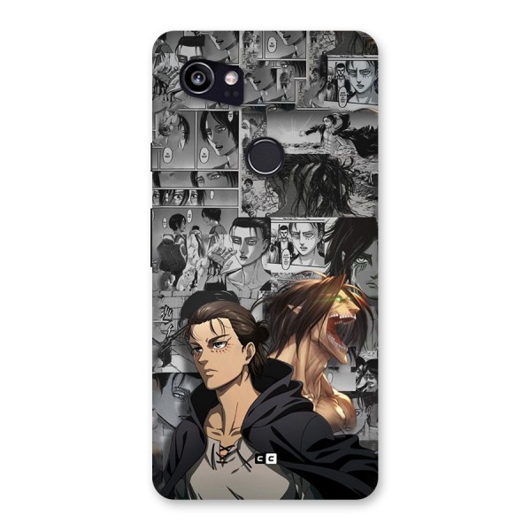 Eren Yeager Manga Back Case for Google Pixel 2 XL