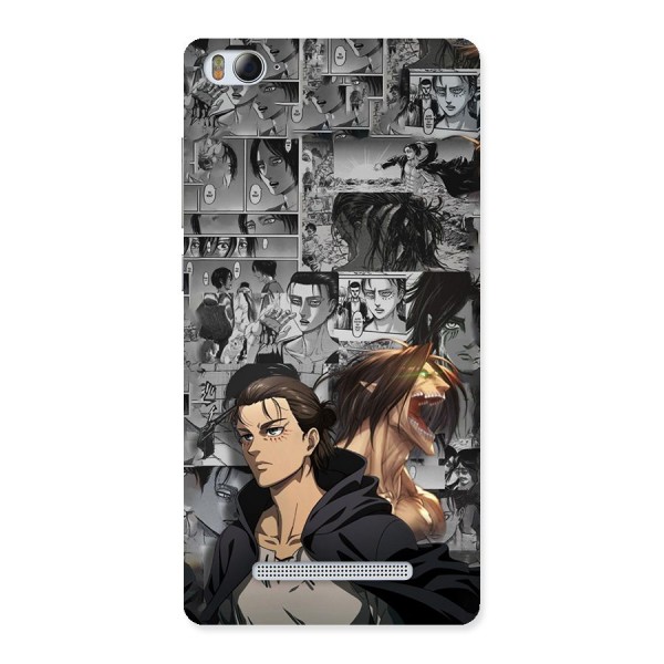 Eren Yeager Manga Back Case for Mi4i