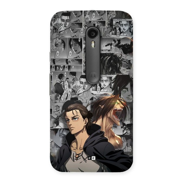 Eren Yeager Manga Back Case for Moto G3