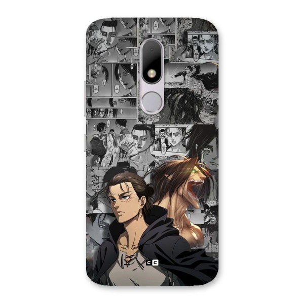 Eren Yeager Manga Back Case for Moto M