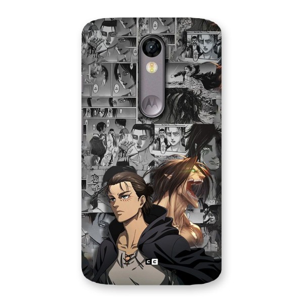 Eren Yeager Manga Back Case for Moto X Force