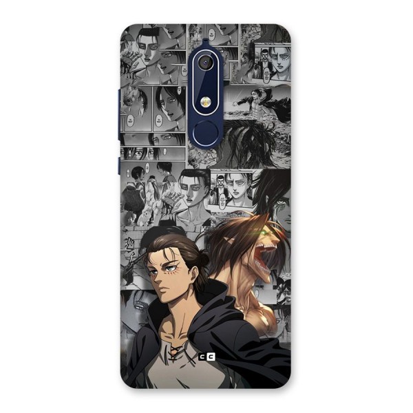 Eren Yeager Manga Back Case for Nokia 5.1