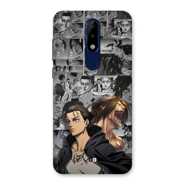 Eren Yeager Manga Back Case for Nokia 5.1 Plus