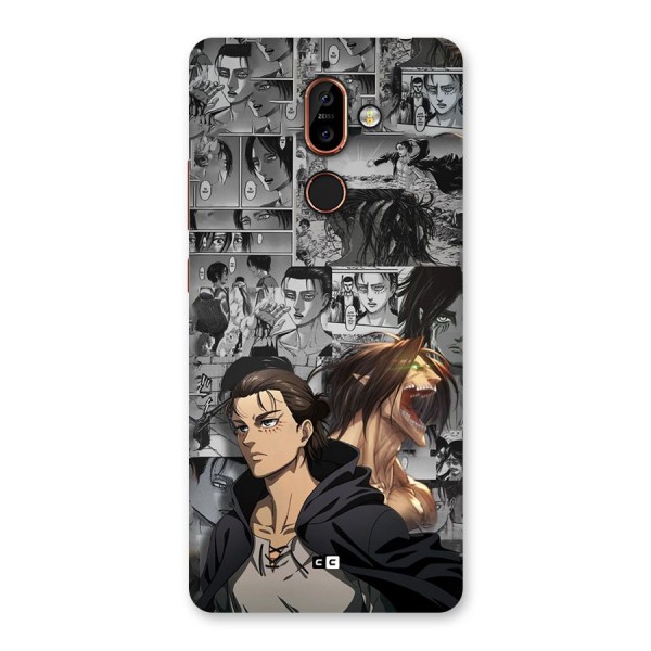 Eren Yeager Manga Back Case for Nokia 7 Plus