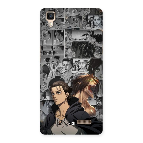 Eren Yeager Manga Back Case for Oppo R7