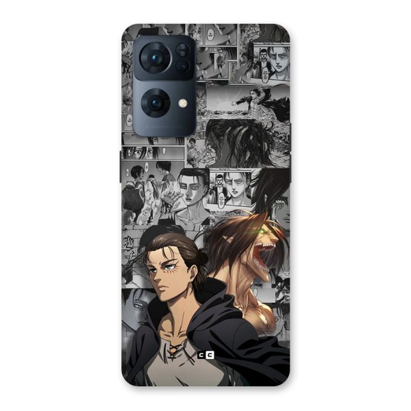 Eren Yeager Manga Back Case for Oppo Reno7 Pro 5G