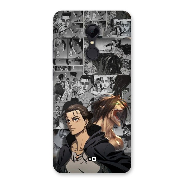 Eren Yeager Manga Back Case for Redmi 5