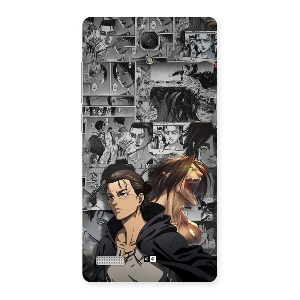 Eren Yeager Manga Back Case for Redmi Note