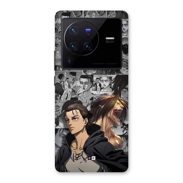 Eren Yeager Manga Back Case for Vivo X80 Pro