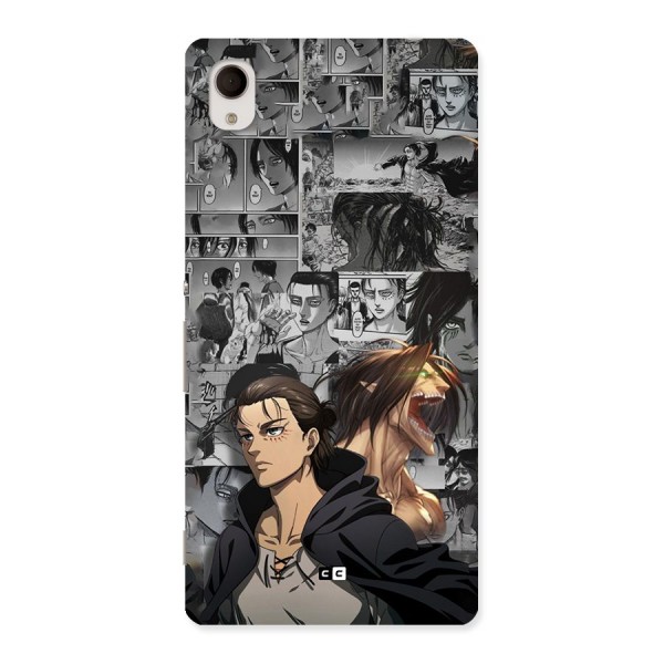 Eren Yeager Manga Back Case for Xperia M4 Aqua