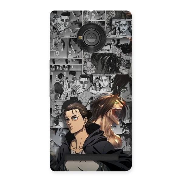 Eren Yeager Manga Back Case for Yuphoria