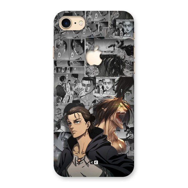 Eren Yeager Manga Back Case for iPhone 7 Apple Cut