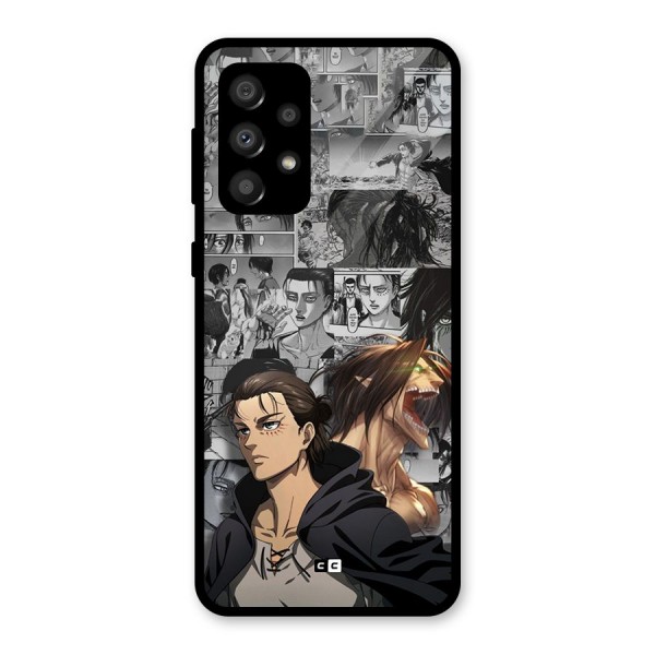 Eren Yeager Manga Glass Back Case for Galaxy A32