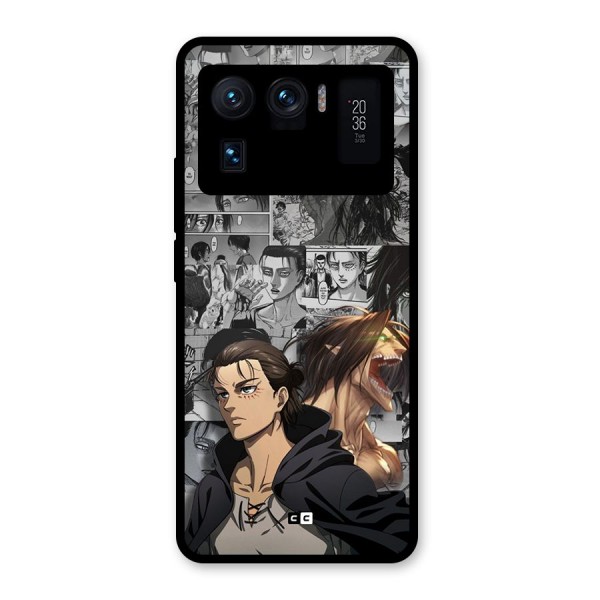 Eren Yeager Manga Glass Back Case for Mi 11 Ultra