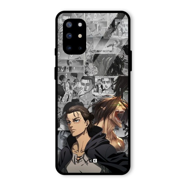 Eren Yeager Manga Glass Back Case for OnePlus 8T