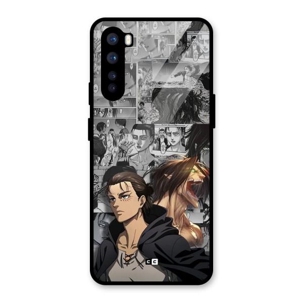 Eren Yeager Manga Glass Back Case for OnePlus Nord