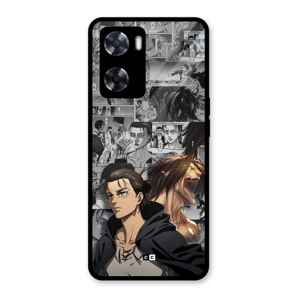 Eren Yeager Manga Glass Back Case for Oppo A57 2022