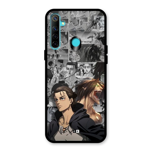 Eren Yeager Manga Glass Back Case for Realme 5