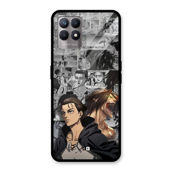 Eren Yeager Manga Glass Back Case for Realme 8i