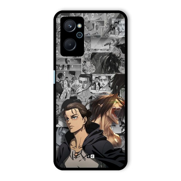 Eren Yeager Manga Glass Back Case for Realme 9i