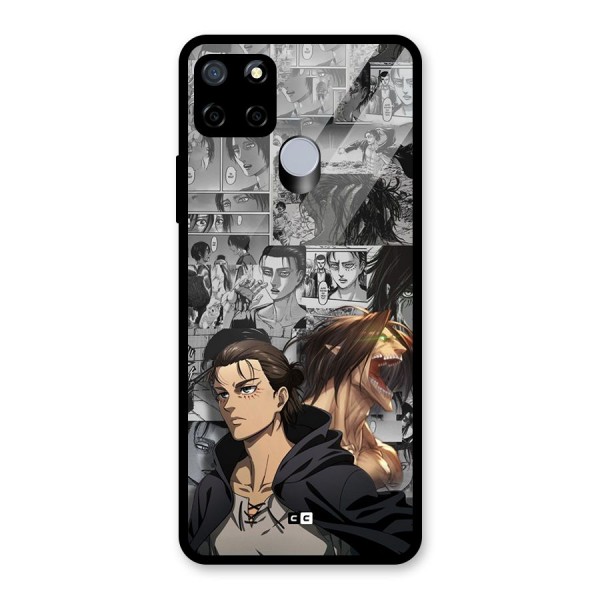 Eren Yeager Manga Glass Back Case for Realme C12