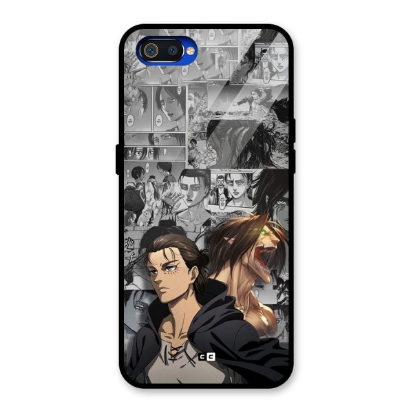 Eren Yeager Manga Glass Back Case for Realme C2